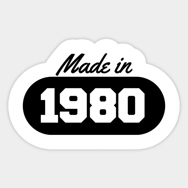 Made in 1980 Sticker by AustralianMate